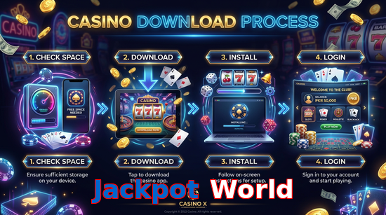 Game list for Jackpot World download section