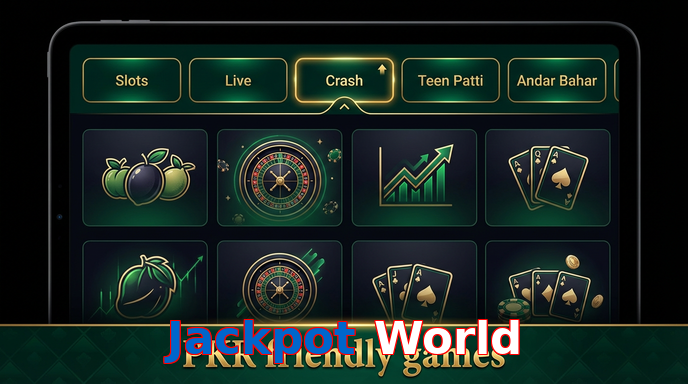 Game list for Jackpot World games section