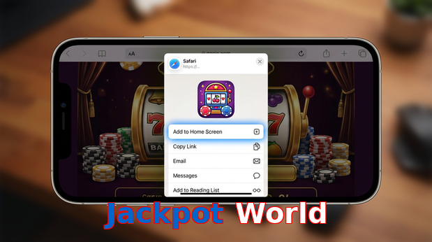 Game list for Jackpot World ios section