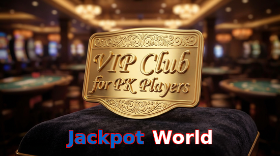 Main screen of Jackpot World vip page for PK players